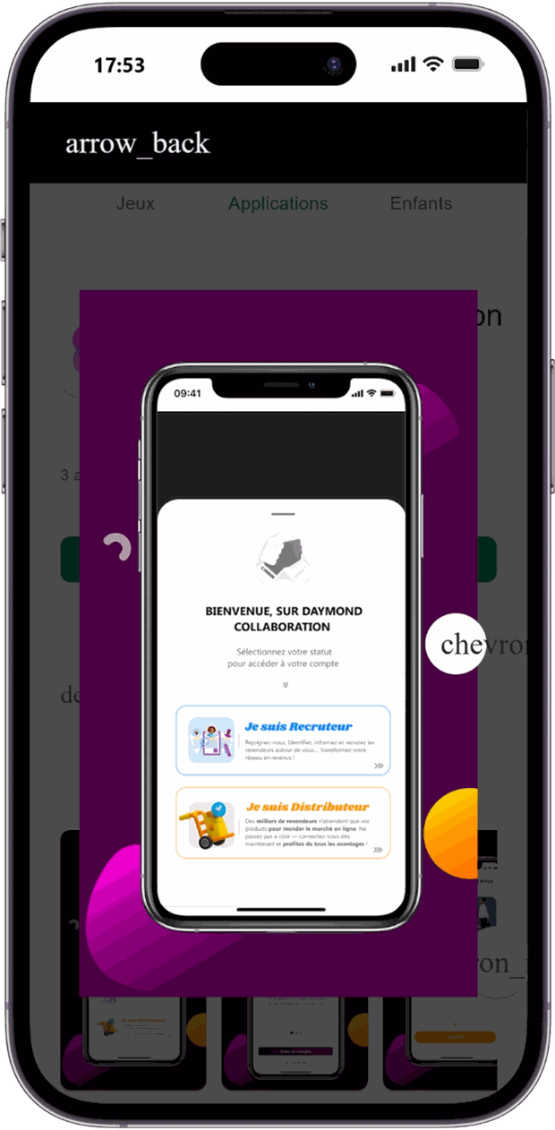 Daymond Collaboration — application mobile fournisseurs