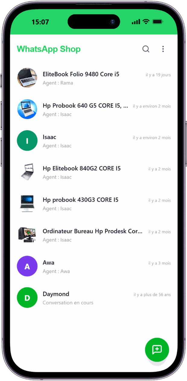 WhatsApp Shop — agent IA de vente